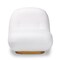 Baxton Studio Paiva Modern & Contemporary White Boucle Upholstered and Brushed Gold Finished Accent Chair 204-12580 - alternate 4